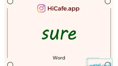 Meaning and usage of sure word