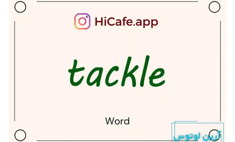 Meaning and usage of tackle word