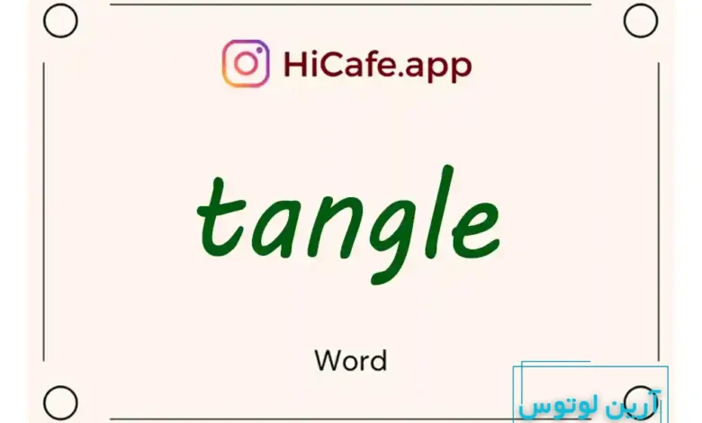 Meaning and usage of tangle word
