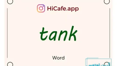 Meaning and usage of tank word