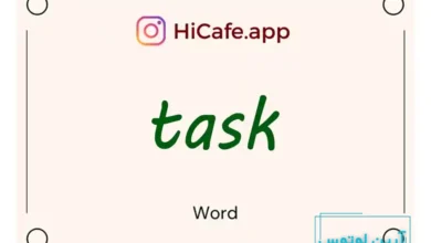 Meaning and usage of task word