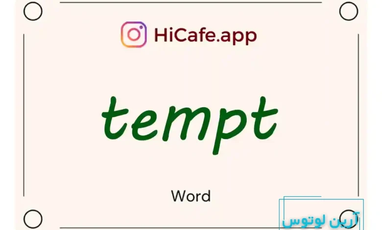 Meaning and usage of tempt word