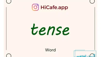 Meaning and usage of tense word