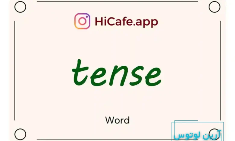 Meaning and usage of tense word