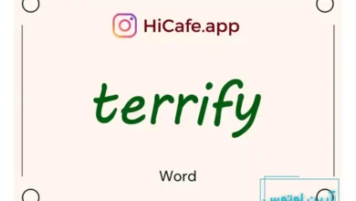 Meaning and usage of terrify word