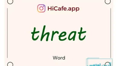 Meaning and usage of threat word