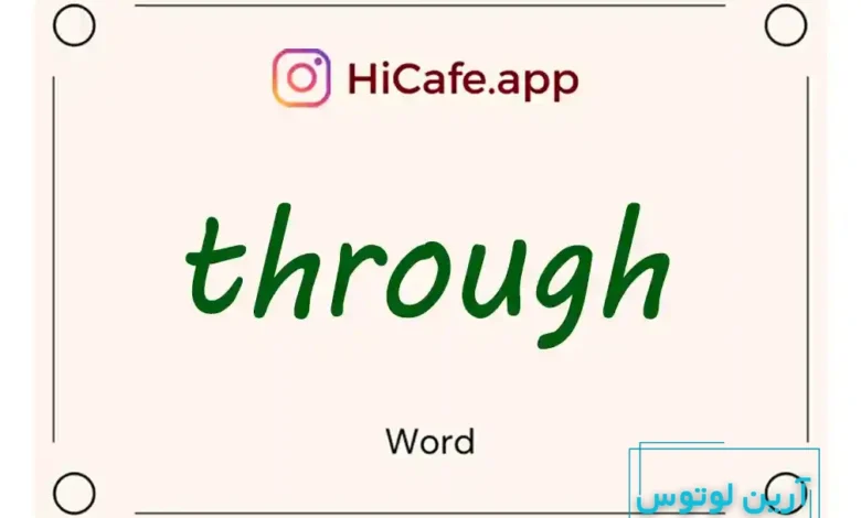 Meaning and usage of through word