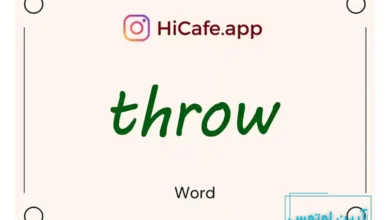 Meaning and usage of throw word