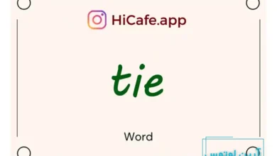 Meaning and usage of tie word