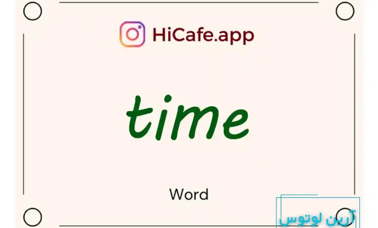 Meaning and usage of time word