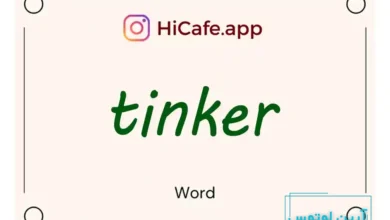 Meaning and usage of tinker word