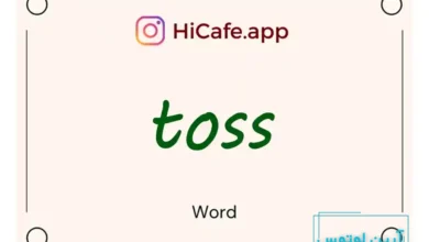 Meaning and usage of toss word