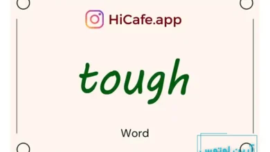 Meaning and usage of tough word