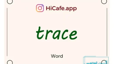 Meaning and usage of trace word