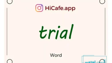 Meaning and usage of trial word