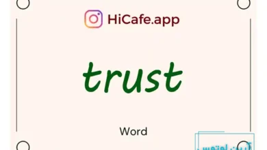 Meaning and usage of trust word