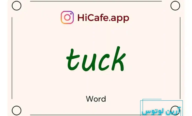 Meaning and usage of tuck word