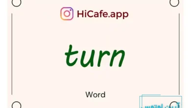 Meaning and usage of turn word