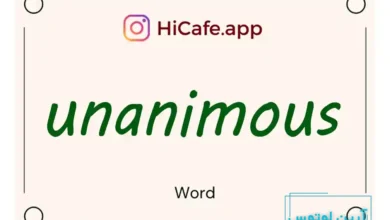 Meaning and usage of unanimous word