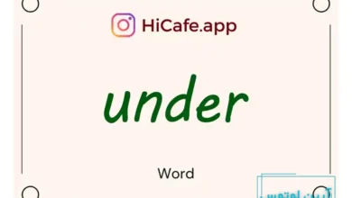 Meaning and usage of under word