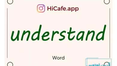 Meaning and usage of understand word