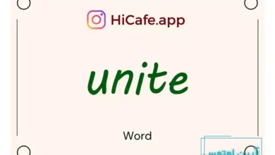 Meaning and usage of unite word