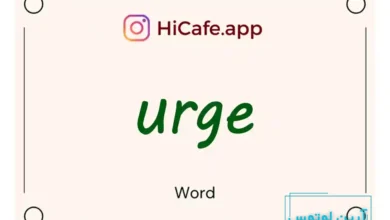 Meaning and usage of urge word