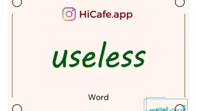 Meaning and usage of useless word