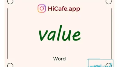 Meaning and usage of value word