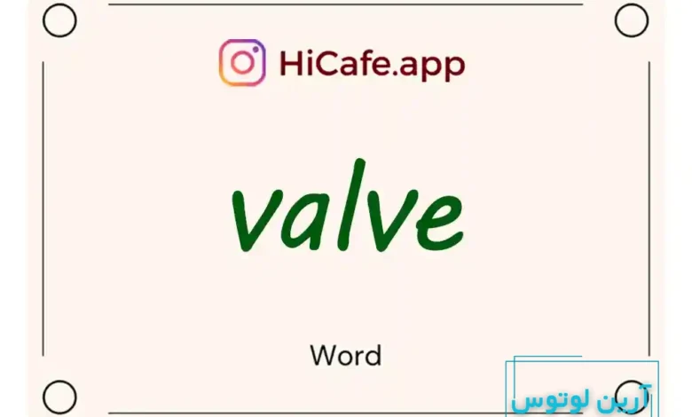 Meaning and usage of valve word