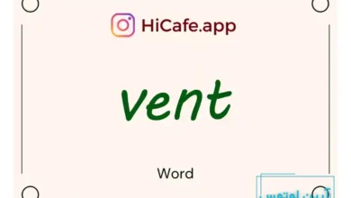 Meaning and usage of vent word