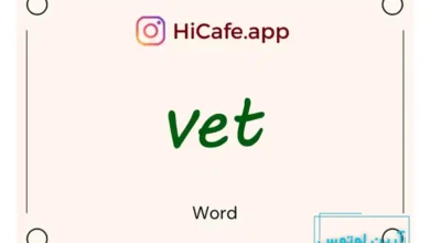 Meaning and usage of vet word