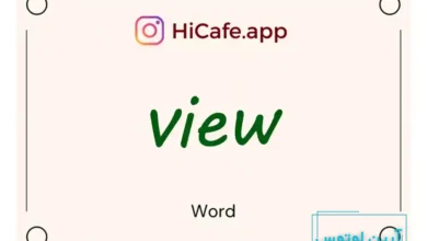 Meaning and usage of view word
