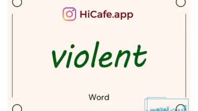 Meaning and usage of violent word