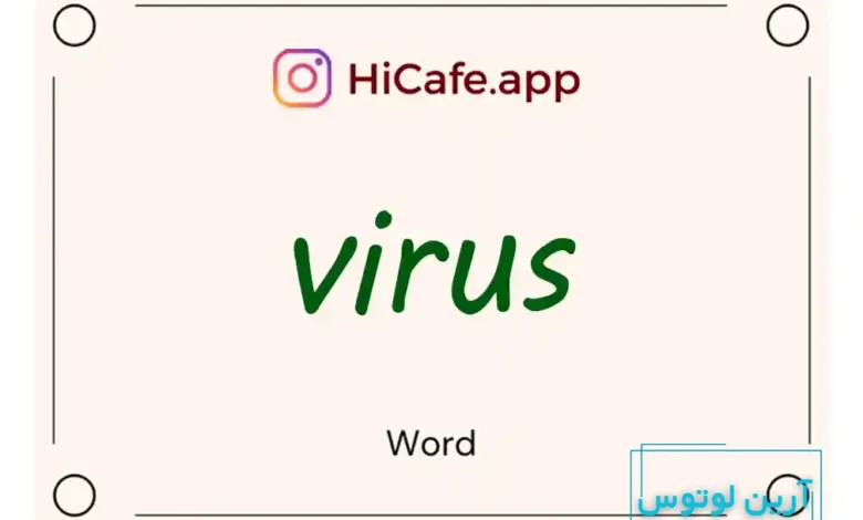 Meaning and usage of virus word