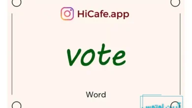 Meaning and usage of vote word