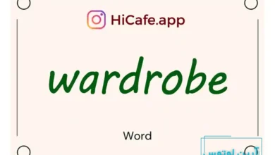 Meaning and usage of wardrobe word