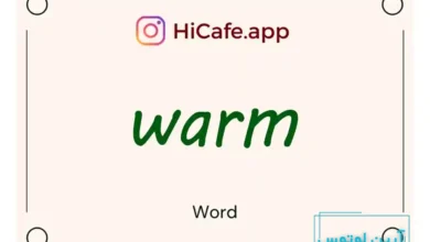Meaning and usage of warm word