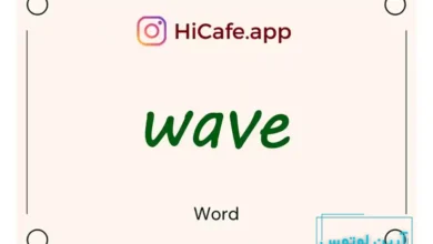 Meaning and usage of wave word