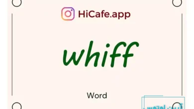 Meaning and usage of whiff word