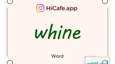 Meaning and usage of whine word