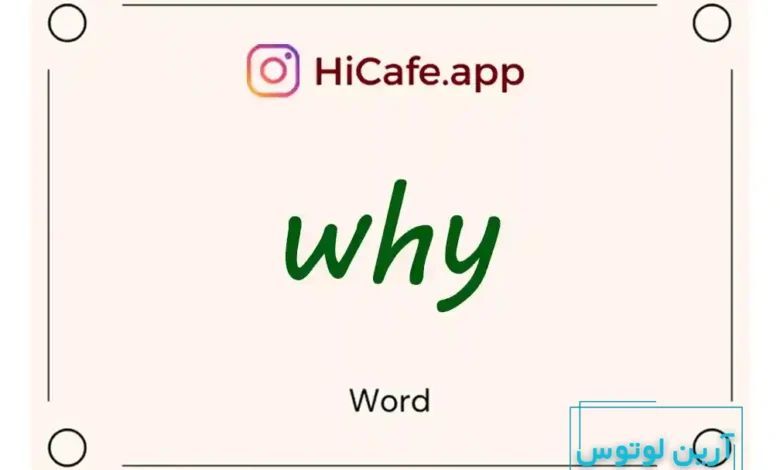 Meaning and usage of why word