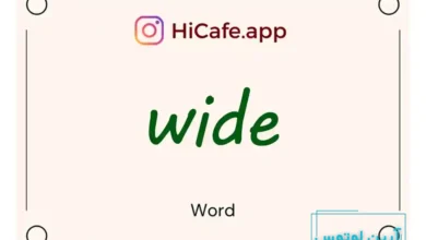 Meaning and usage of wide word