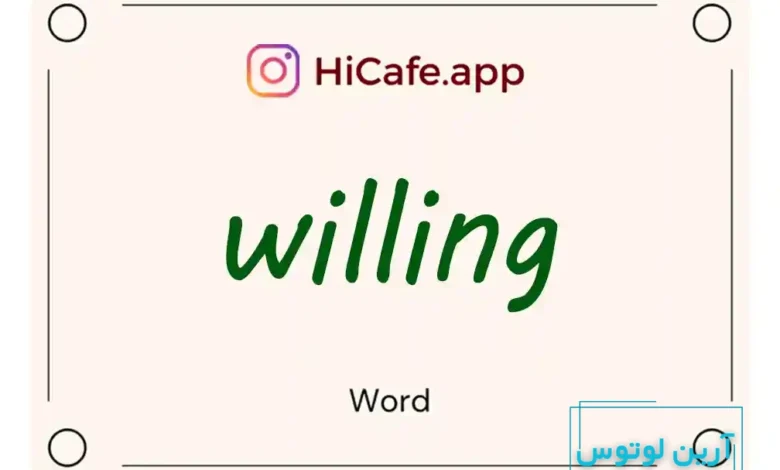 Meaning and usage of willing word