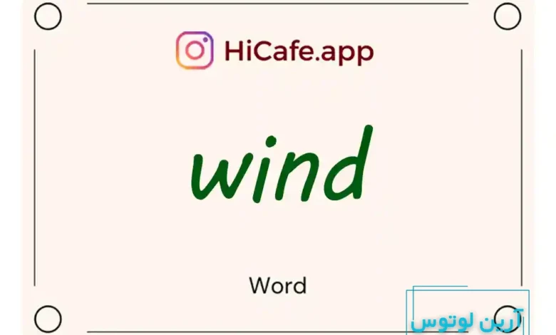 Meaning and usage of wind word
