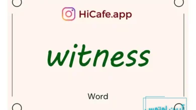 Meaning and usage of witness word