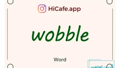 Meaning and usage of wobble word