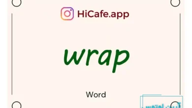 Meaning and usage of wrap word
