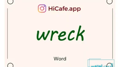 Meaning and usage of wreck word