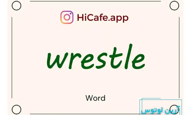Meaning and usage of wrestle word